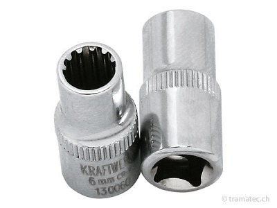 KRAFTWERK 1/4" Combi-Stecknuss 8 mm