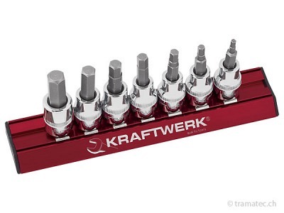 KRAFTWERK 7-t.Zoll-Inbus-Stecknusssatz MAGALU 3/8'