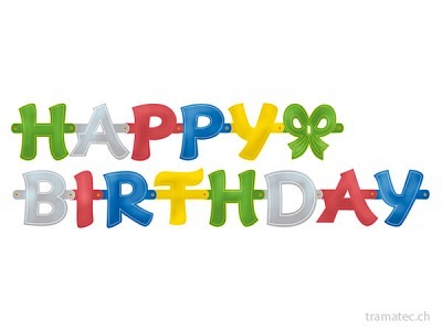 Riethmüller Kette Happy Birthday 1.5m
