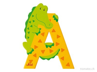 Sevi Buchstabe A Alligator 10cm ass.