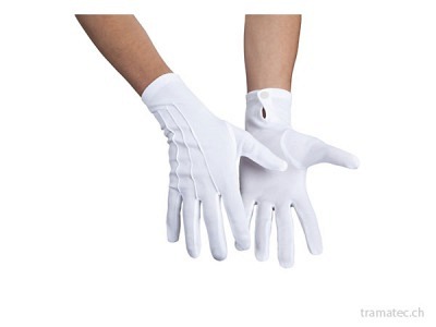 Fasnacht Handschuhe weiss