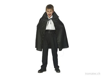 Fasnacht Umhang Black Polyester Kind
