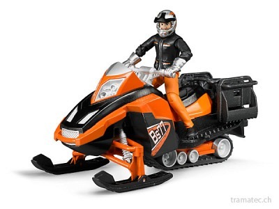 Bruder Snowmobil mit Fahrer und Ausstattung
