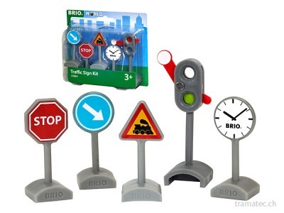 BRIO Verkehrszeichen-Set
