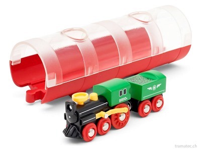 BRIO Dampflok und Tunnel