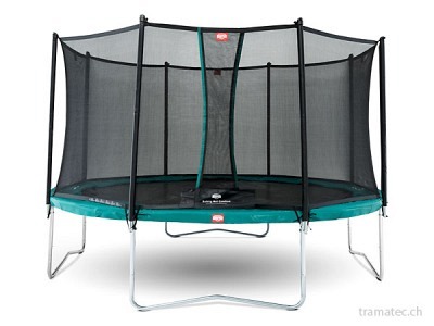 BERG Trampolin Favorit Green 430 + Sicherheitsnetz Comfort