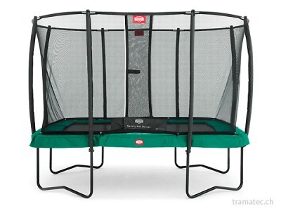 BERG Trampolin Ultim Champion Regular 330 Green + Sicherheitsnetz Deluxe