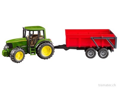 Bruder John Deere 6920 mit Wannenkippanhänger