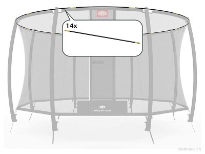 BERG Trampolin Ersatzteil Fiberglasstangen-Set Grand 520