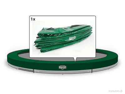 BERG Trampolin Ersatzteil Schutzrand InGround Elite 430, grün