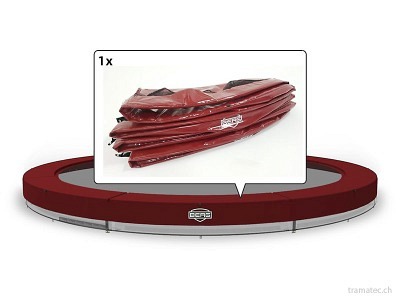 BERG Trampolin Ersatzteil Schutzrand InGround Elite 380, rot