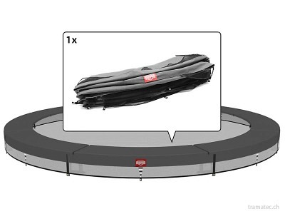 BERG Trampolin Ersatzteil Schutzrand InGround Favorit 430, grau