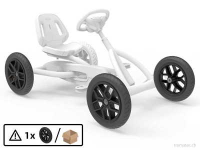 BERG Gokart Ersatzteil Rad 10-Speichen schwarz 12.5x2.25-8 Slick