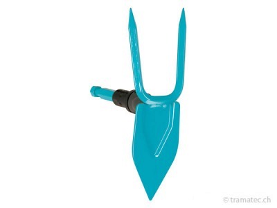 GARDENA combisystem Gartenhacke herzförmiges Blatt 2 Zinken 7 cm