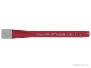 KRAFTWERK Flachmeissel 12 mm x 165 mm, lackiert