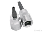 KRAFTWERK 3/8' TX-Bit-Stecknuss mit Bohrung T45