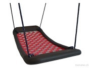 die-schaukel Mehrkindschaukel Standard L silber/rot