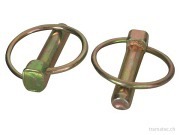 Ersatzteil Klappstecker verzinkt Ø 11 x 36 x 45 mm einzeln