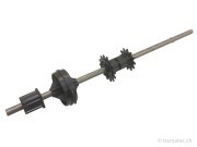 Rolly Toys Ersatzteil Hinterachse X-Trac m. Schaltung 4-kantmitnehmer - 477mm -